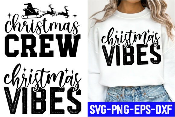 Christmas Vibes T-Shirt Design Bundle