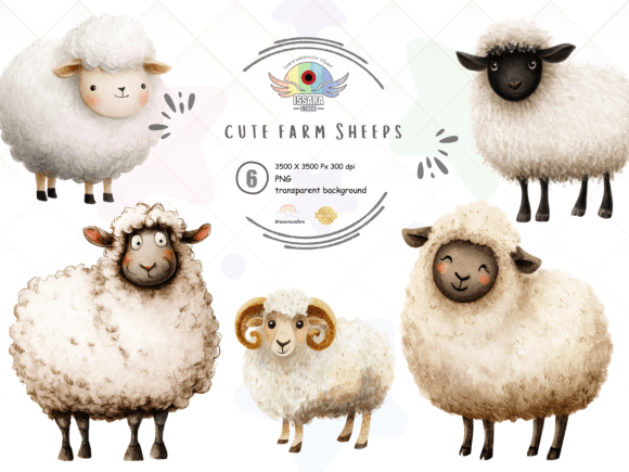 Cute Sheep Clipart PNG Bundle: A Must-Have for Creative Projects