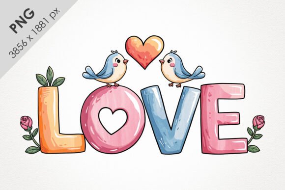 Discover the Magic of Watercolor Love PNG Valentines Clipart