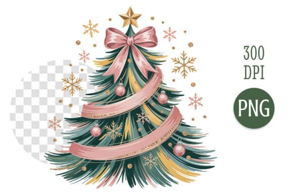 Elegant Christmas Tree Sublimation PNG: A Versatile Design for Holiday Creations