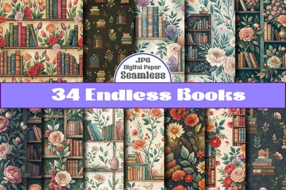Endless Books Seamless Pattern Art: A Strategic Creative Resource for Modern Creatives