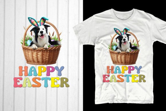 Happy Easter Border Collie Dog: A Unique Design for Your POD Business