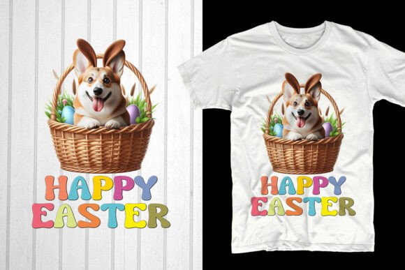 Happy Easter Corgi Dog