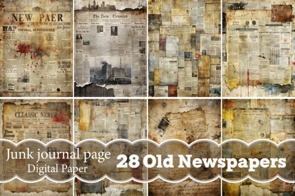 Old Newspapers Digital Papers