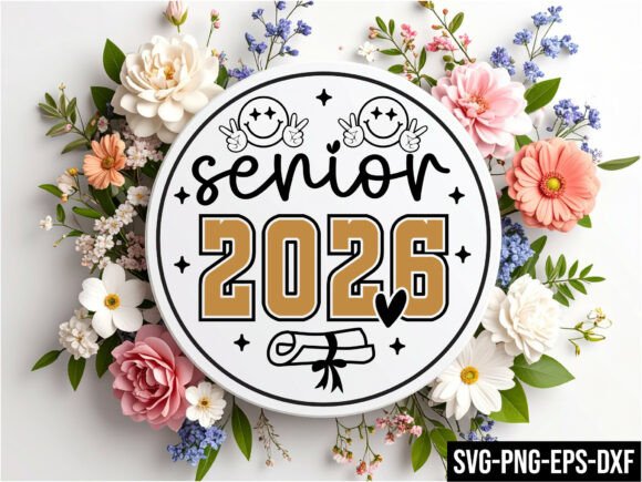 Senior 2026 Round Sign Svg: A Versatile Design for Creative Projects