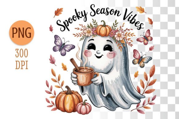 Spooky Season Vibes Ghost Clipart PNG: A Strategic Addition to Your Creative Toolkit